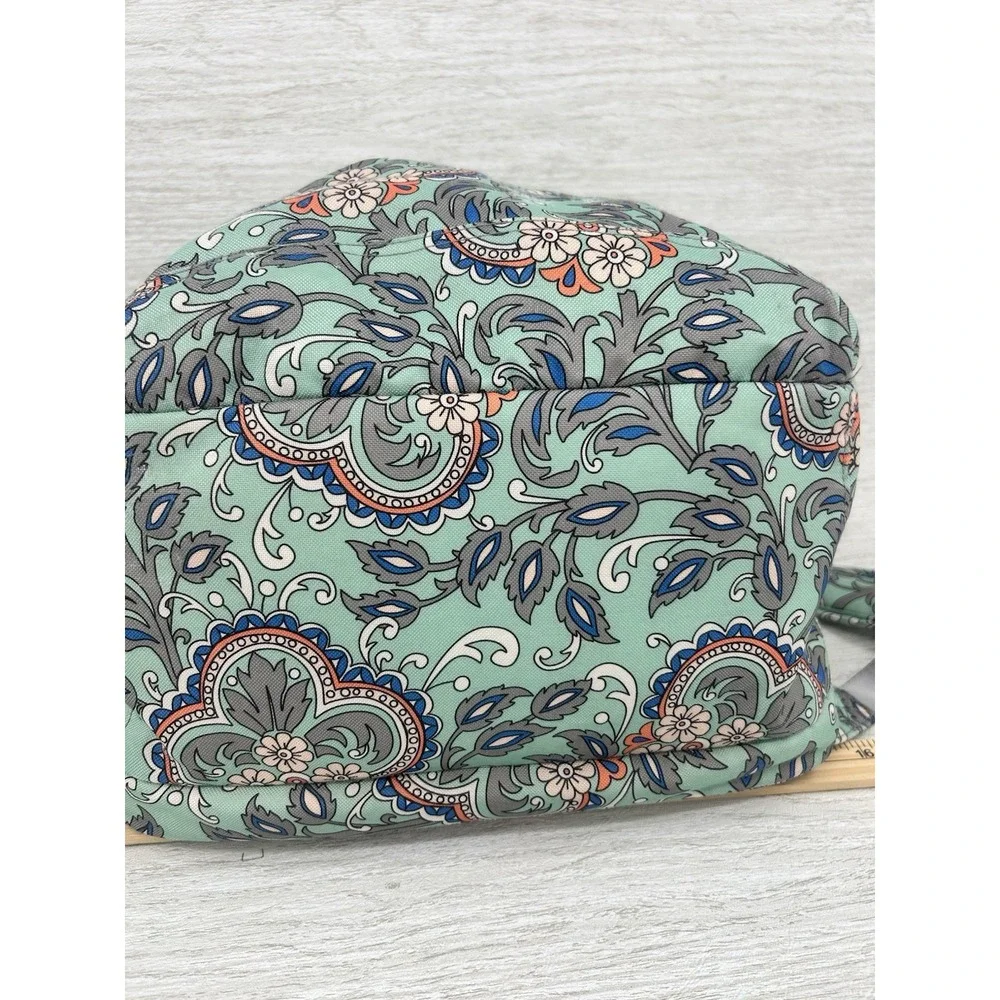 Vera Bradley Campus Backpack Nomadic Floral Mint Blue Gray School Travel Bag